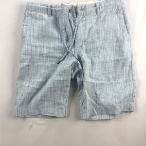 Light Blue Men's Tommy Bahama Cotton Striped Drawstring Shorts